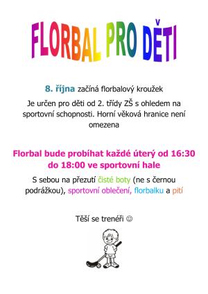 Kroužek florbalu pro děti 1